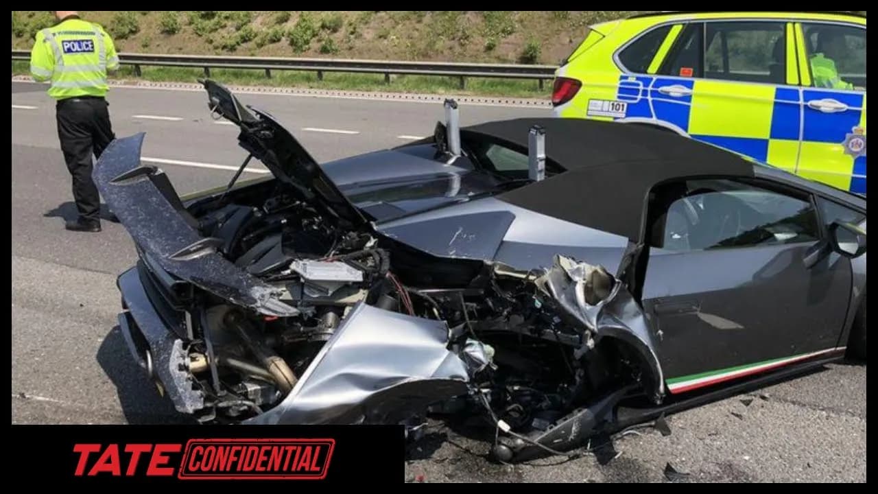 LAMBORGINI AVENTADOR SMASHED  | Tate Confidential Ep. 67